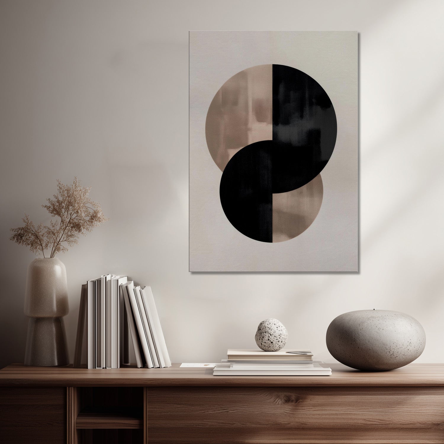 MYSTBIT ART | Abstract Divide Canvas Print Wall Art