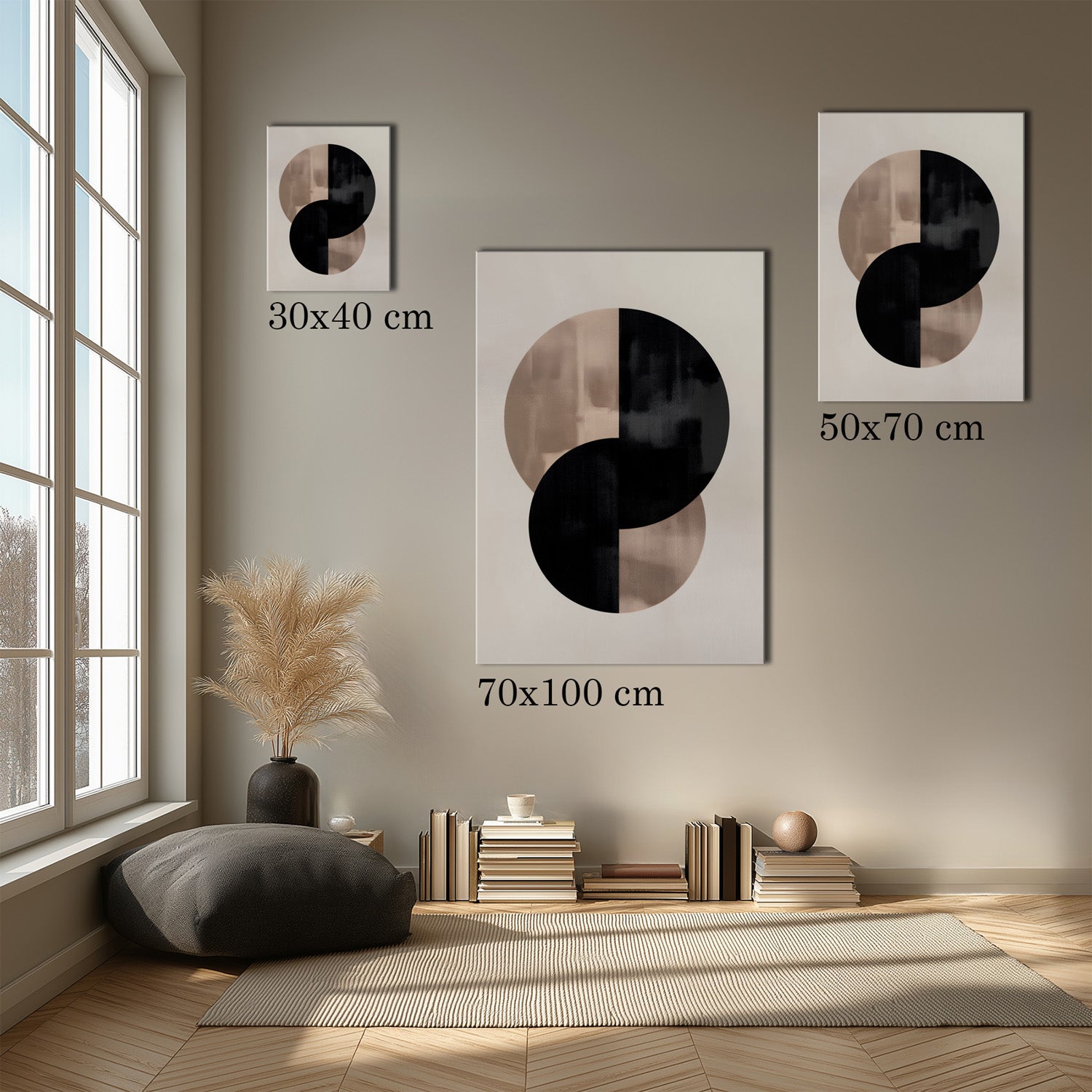 MYSTBIT ART | Abstract Divide Canvas Print Wall Art