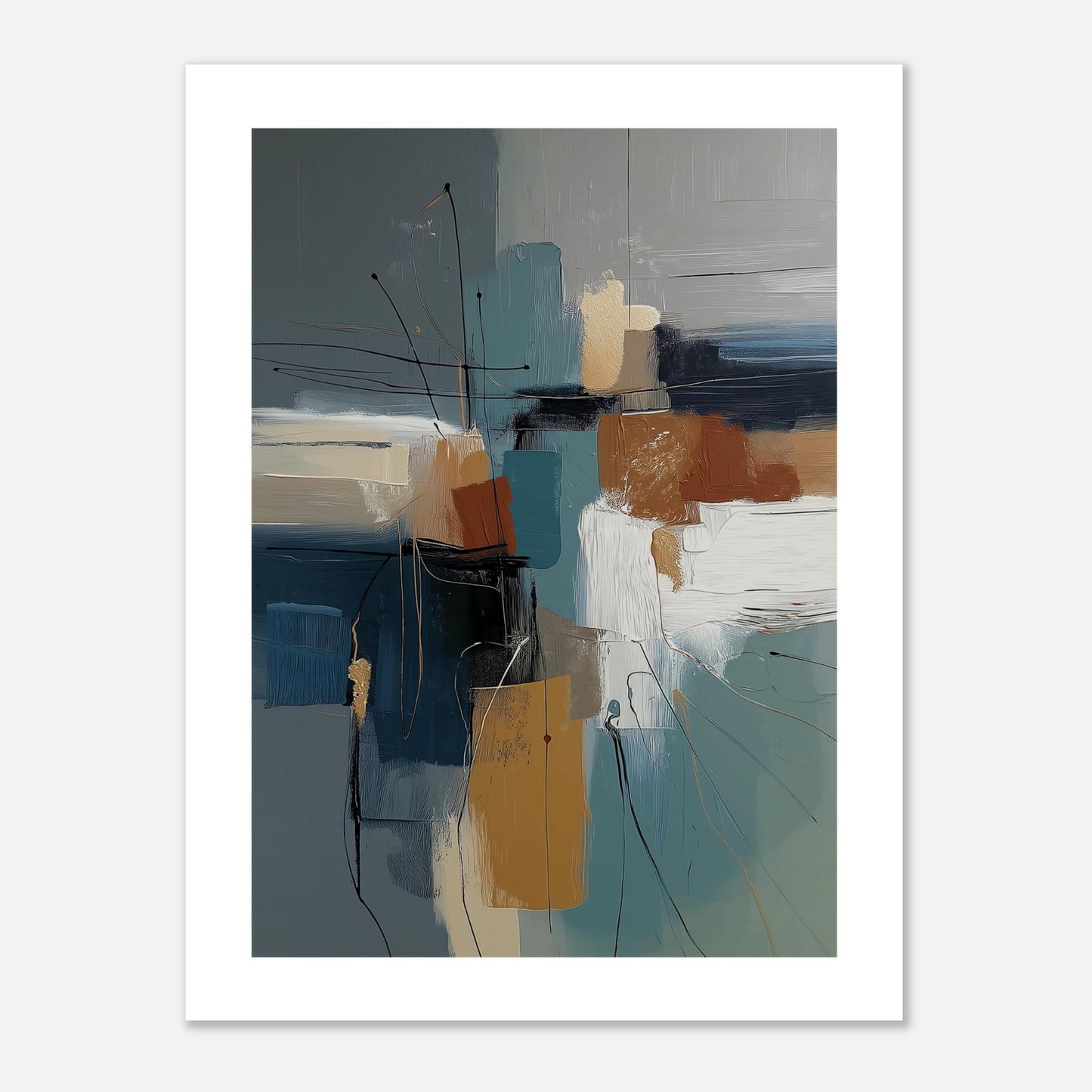 MYSTBIT ART | Abstract Geometry Art Print Wall Art