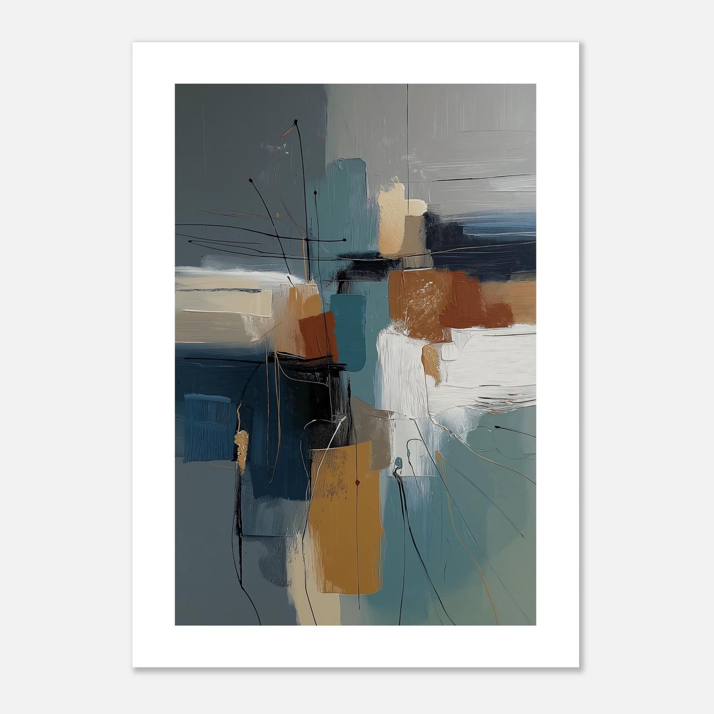MYSTBIT ART | Abstract Geometry Art Print Wall Art