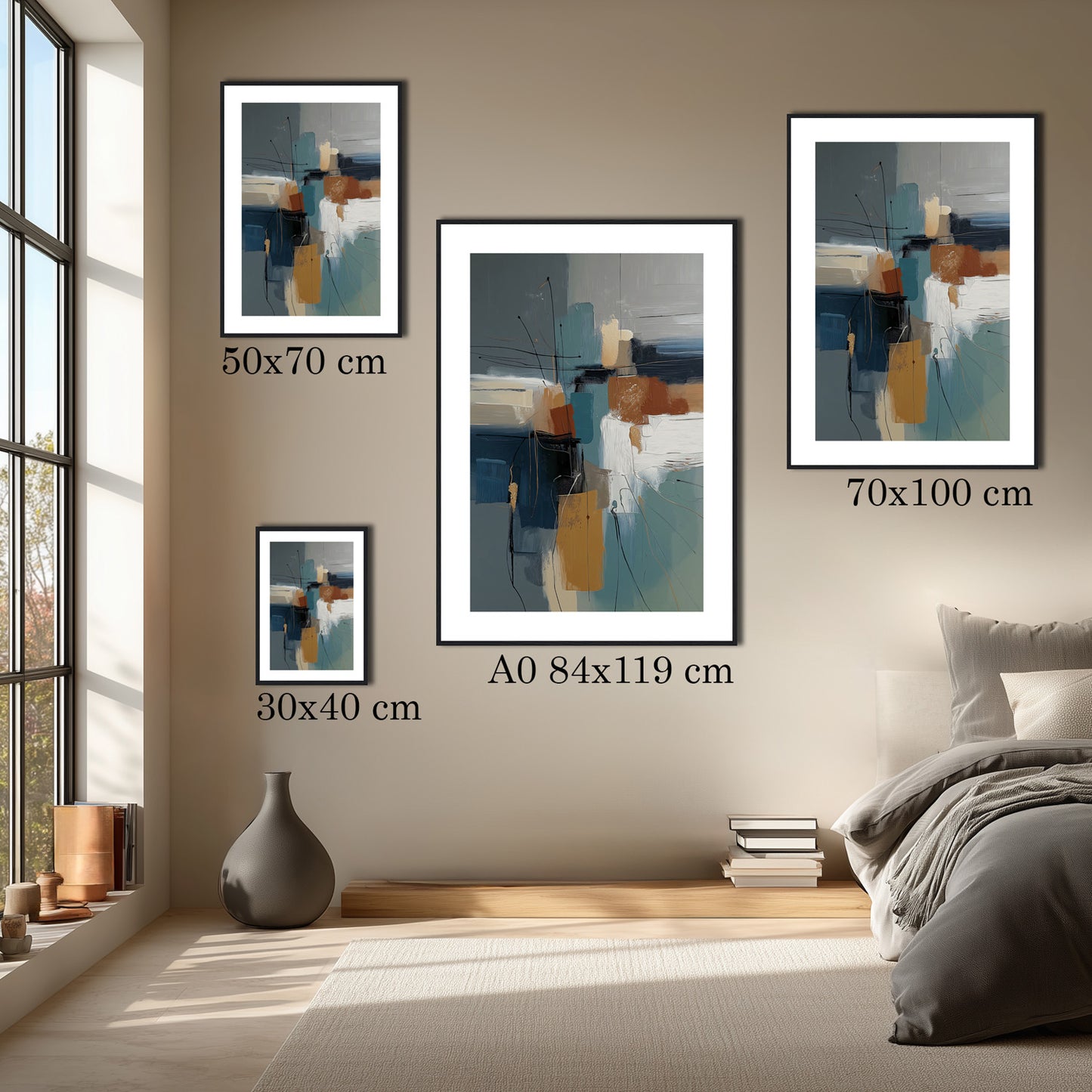 MYSTBIT ART | Abstract Geometry Art Print Wall Art
