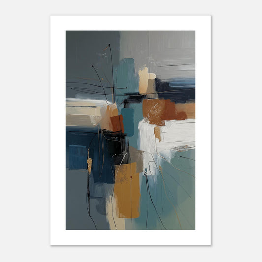 MYSTBIT ART | Abstract Geometry Art Print Wall Art