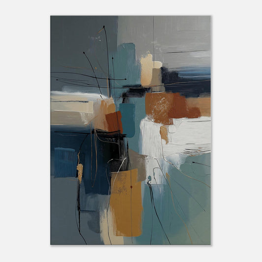 MYSTBIT ART | Abstract Geometry Canvas Print Wall Art