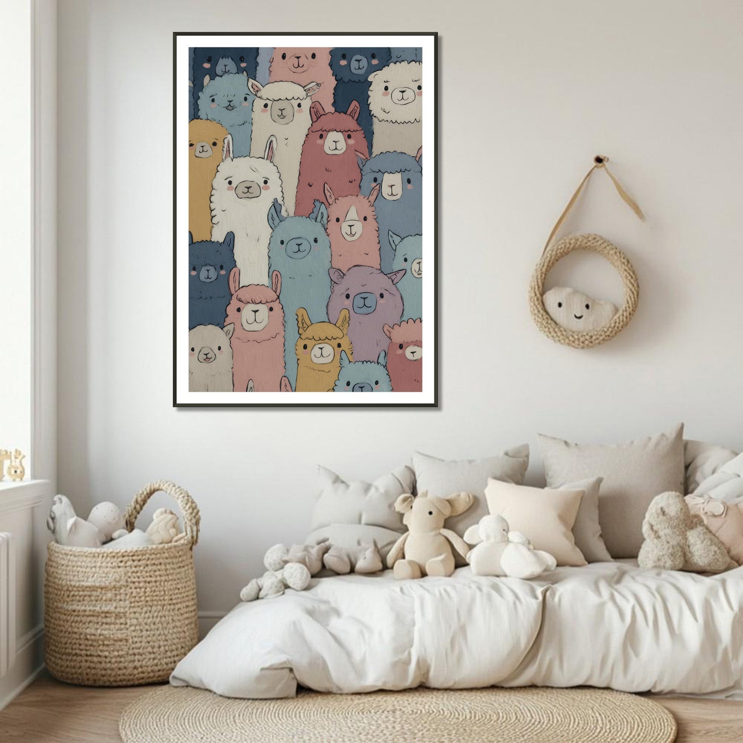 MYSTBIT ART | Alpaca Parade Art Print Wall Art