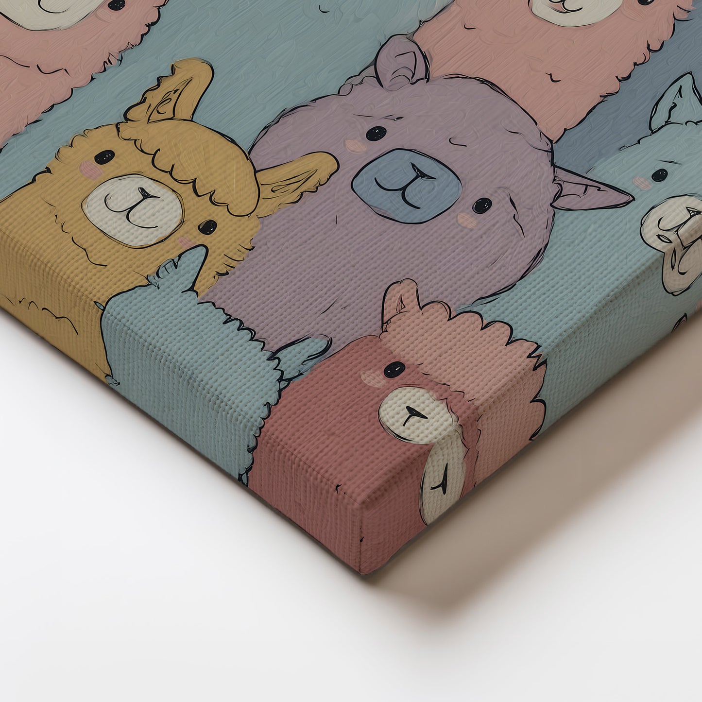 MYSTBIT ART | Alpaca Parade Canvas Print Wall Art