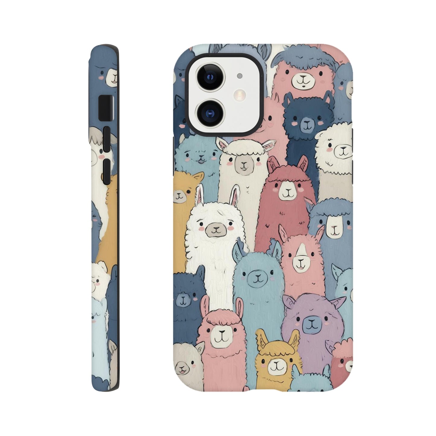 MYSTBIT ART | Alpaca Parade iPhone Case-MYSTBIT ART