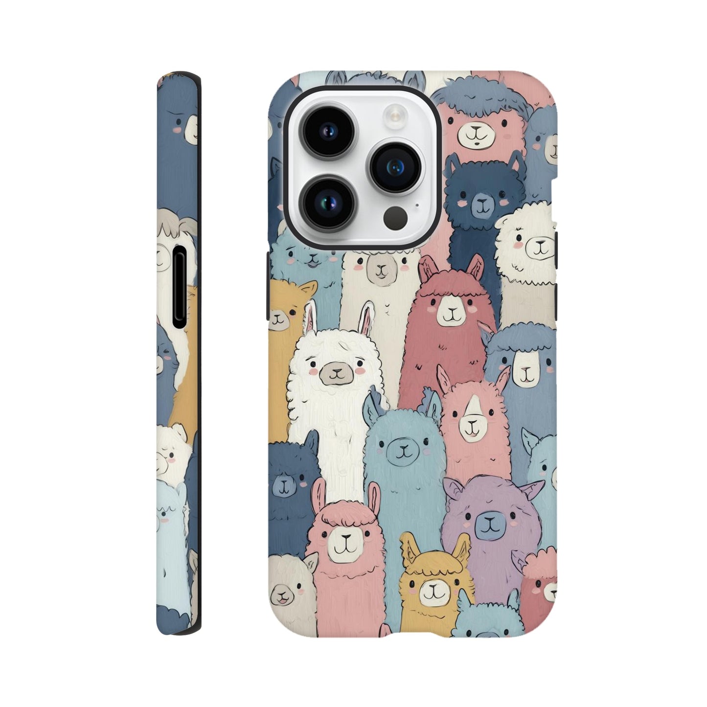 MYSTBIT ART | Alpaca Parade iPhone Case-MYSTBIT ART