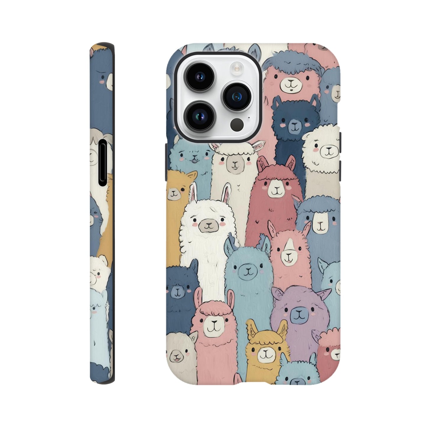 MYSTBIT ART | Alpaca Parade iPhone Case-MYSTBIT ART