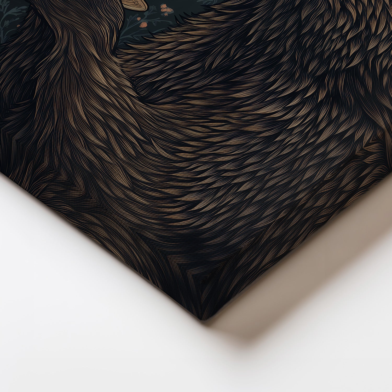 MYSTBIT ART | Bear & Tea Canvas Print Wall Art