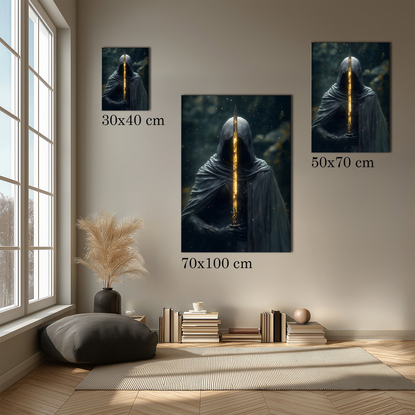 MYSTBIT ART | Blade of Destiny Canvas Print Wall Art