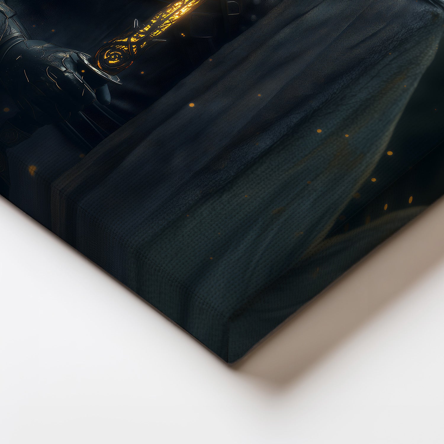 MYSTBIT ART | Blade of Destiny Canvas Print Wall Art