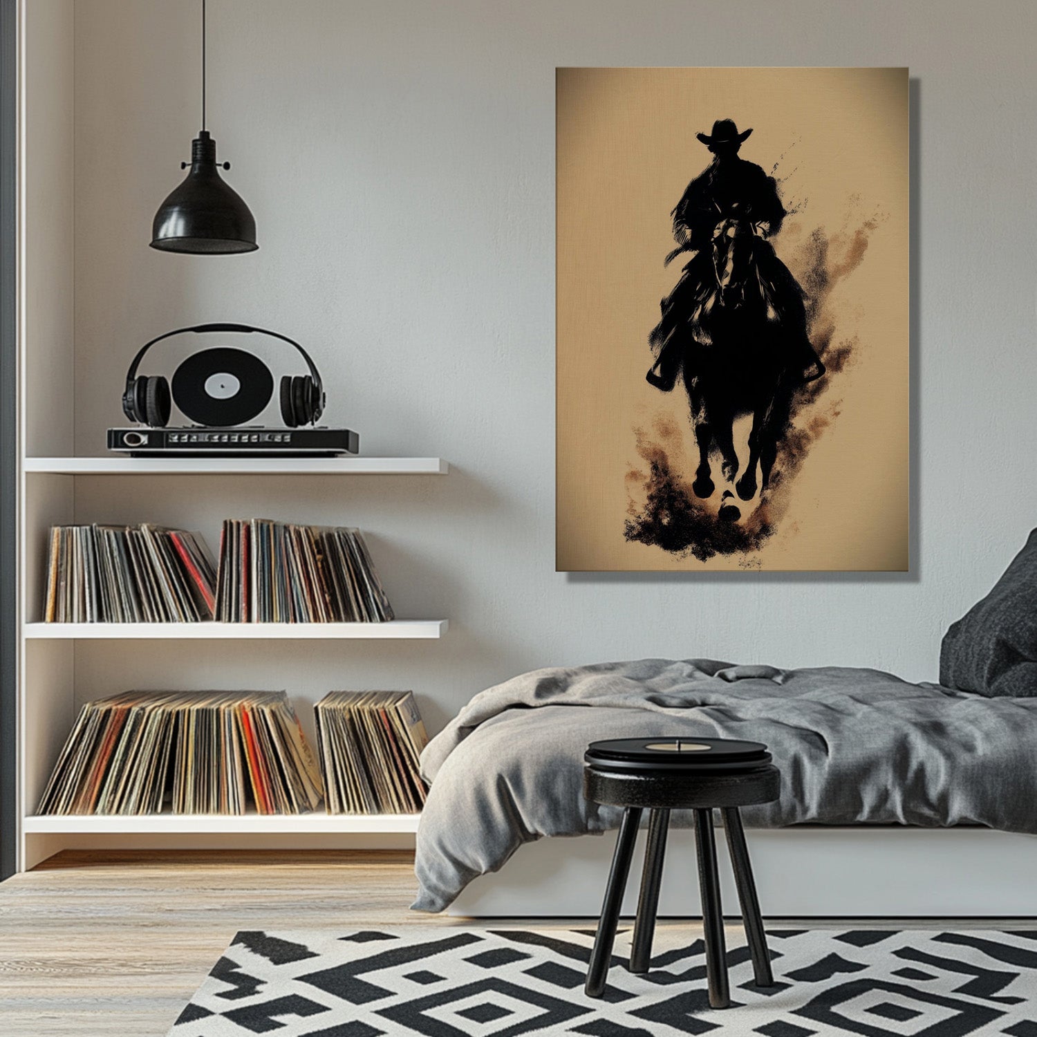MYSTBIT ART | Blazing Hooves Canvas Print Wall Art