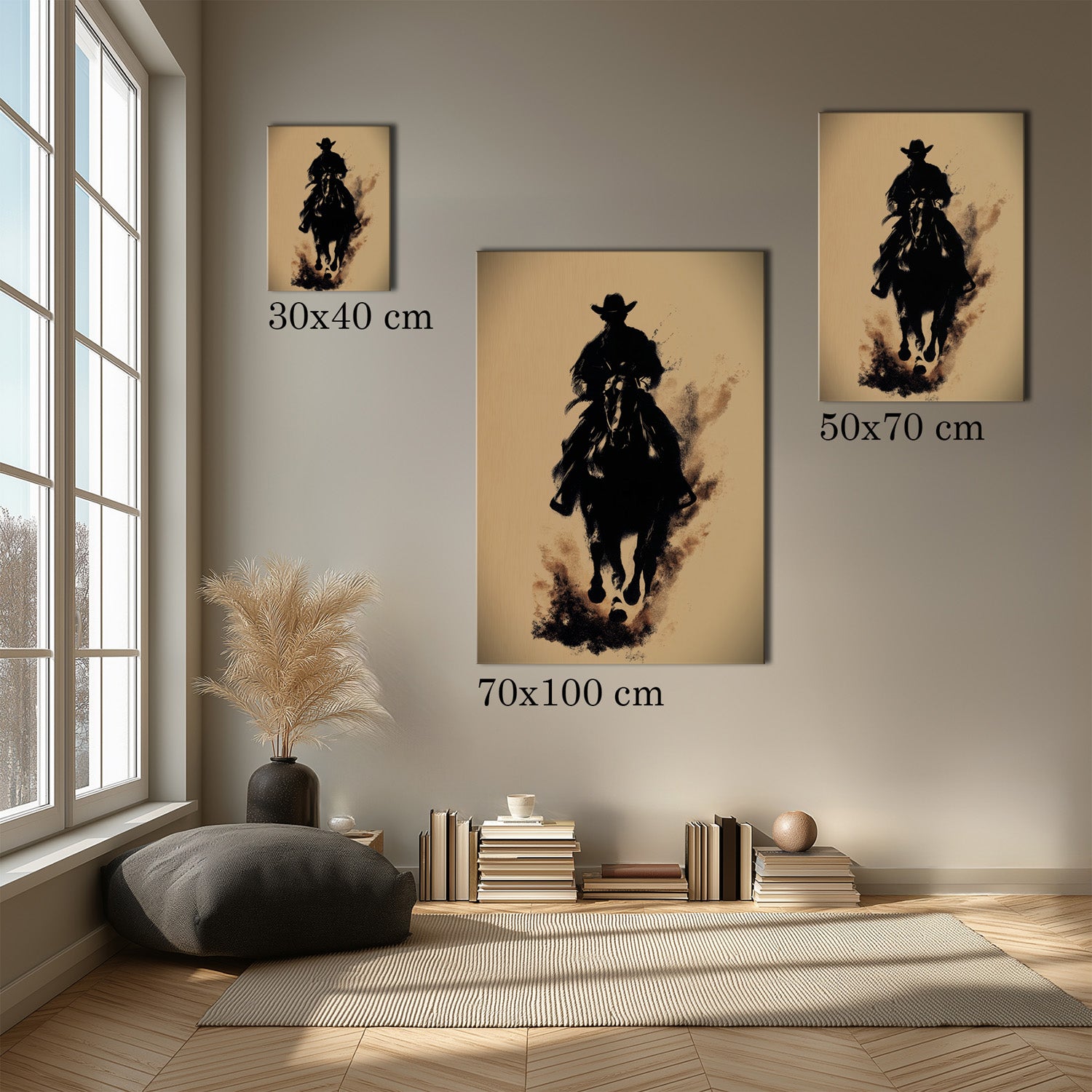 MYSTBIT ART | Blazing Hooves Canvas Print Wall Art