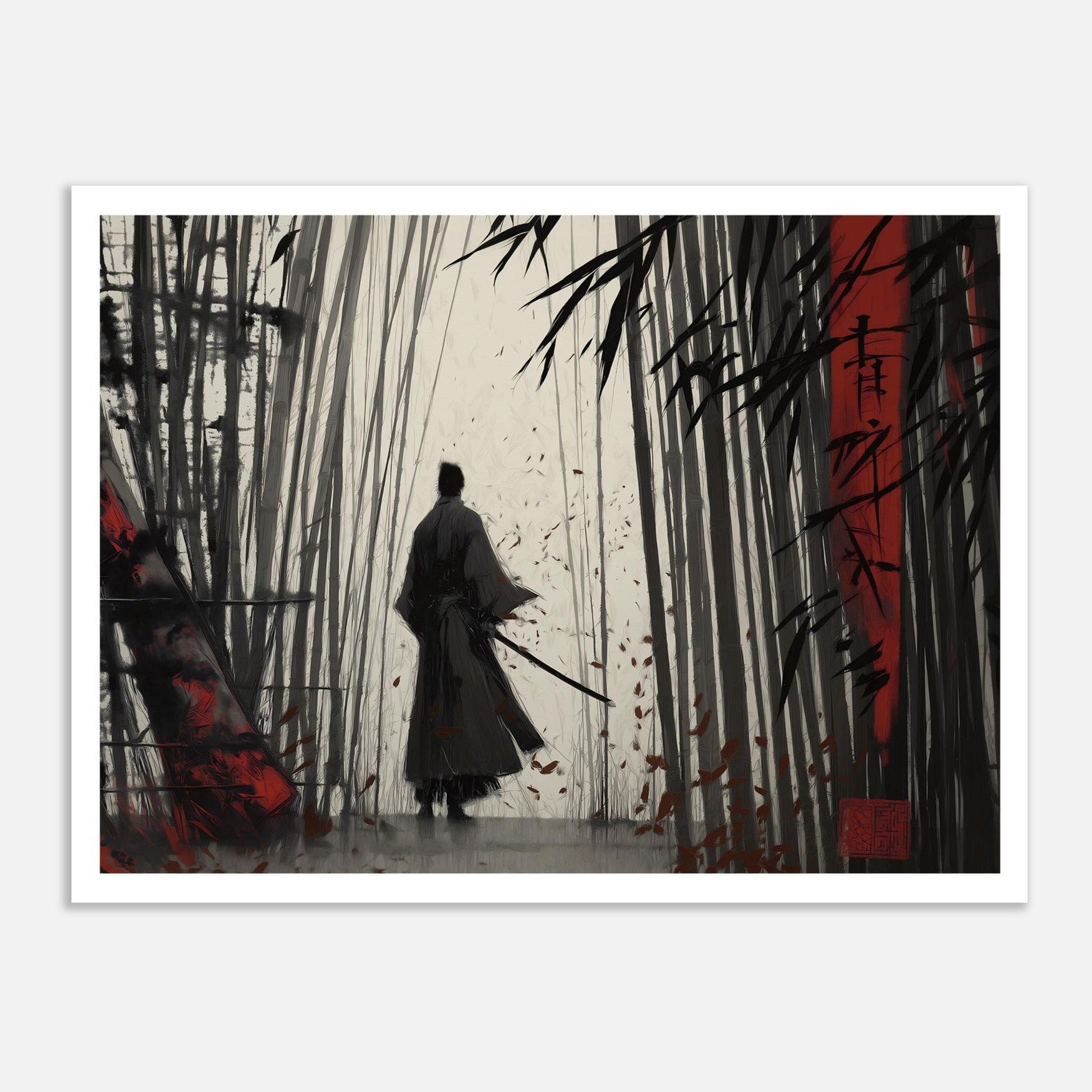 MYSTBIT ART | Blood & Bamboo Art Print Wall Art
