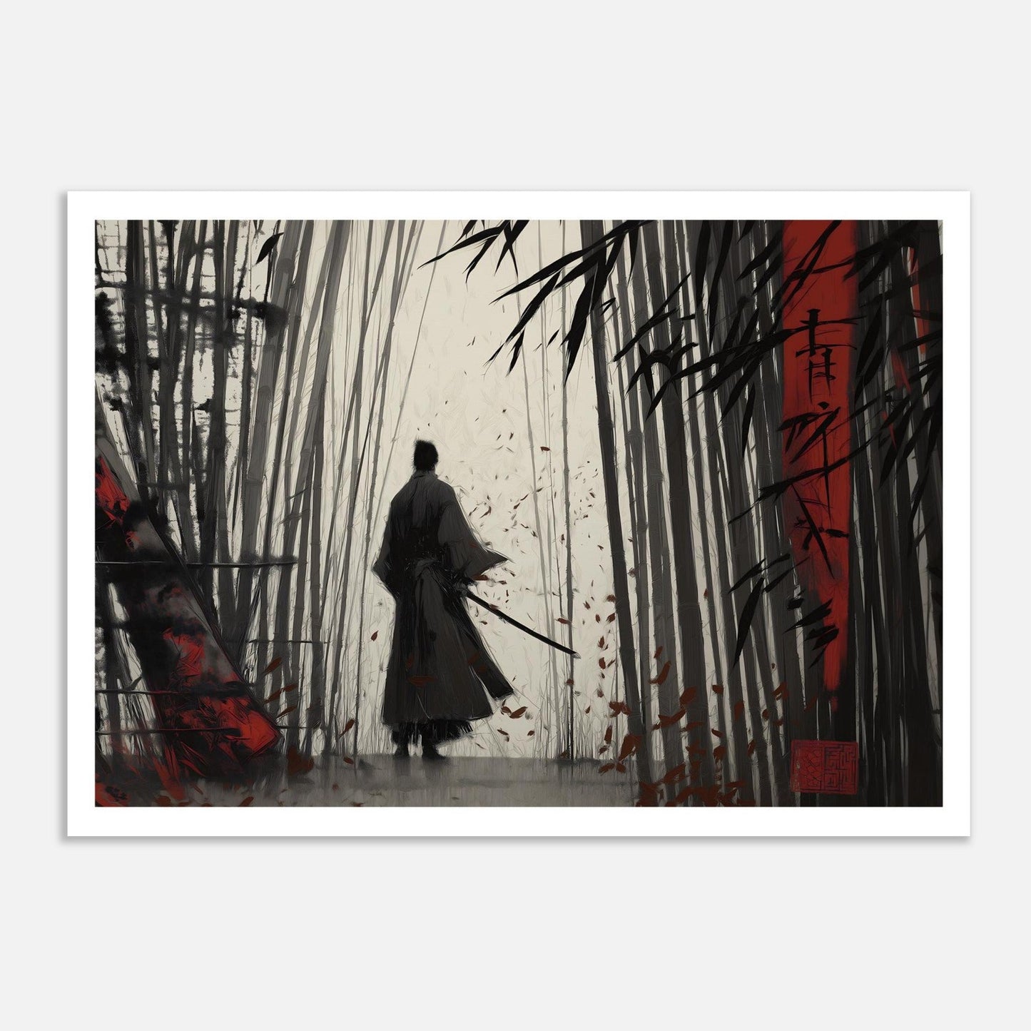 MYSTBIT ART | Blood & Bamboo Art Print Wall Art