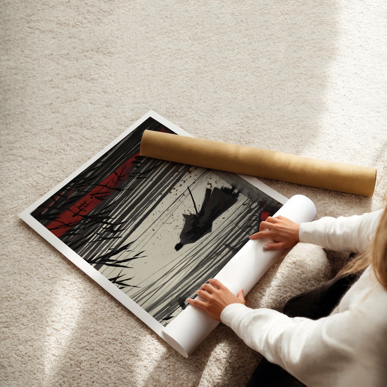 MYSTBIT ART | Blood & Bamboo Art Print Wall Art