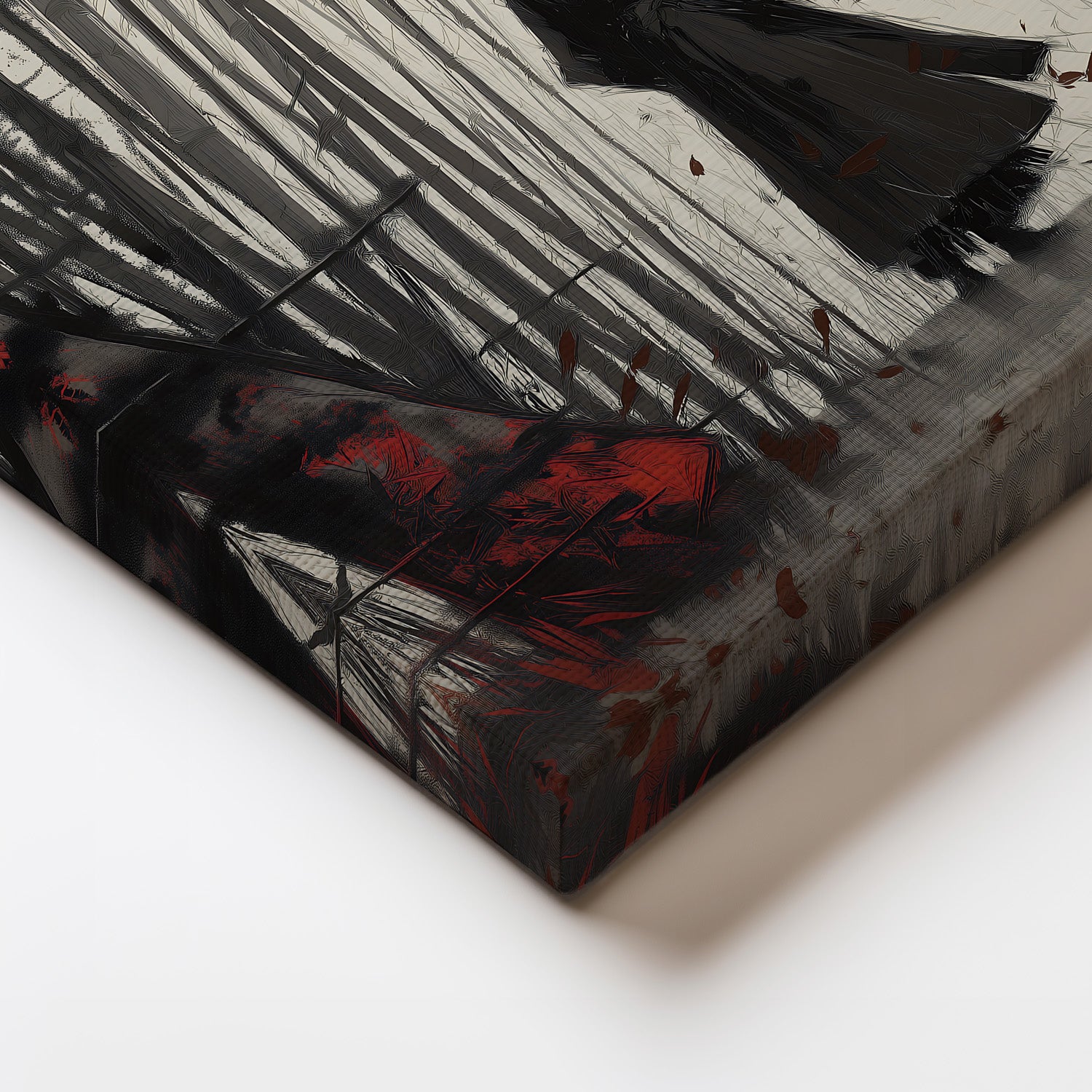 MYSTBIT ART | Blood & Bamboo Canvas Print Wall Art