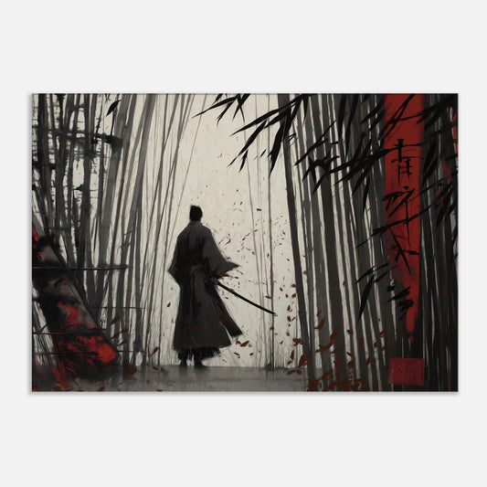 MYSTBIT ART | Blood & Bamboo Canvas Print Wall Art