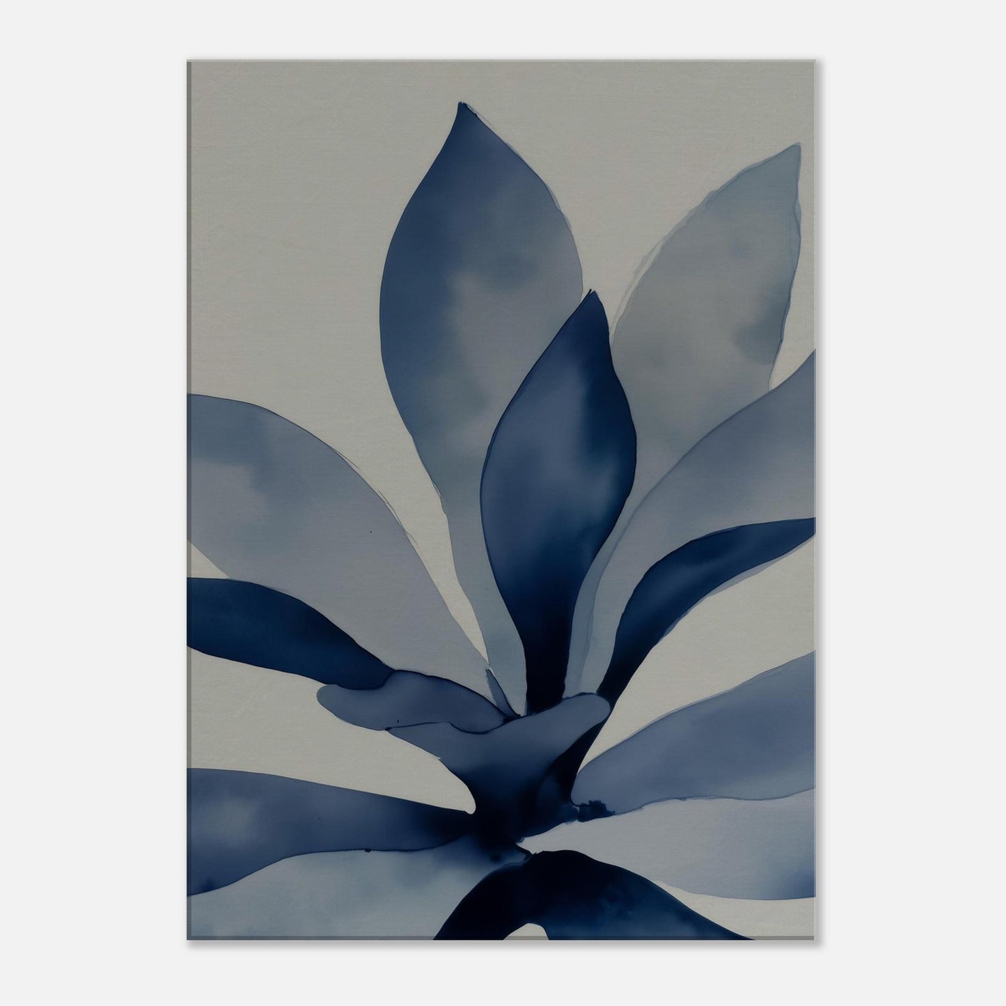 MYSTBIT ART | Blue Leaves No1 Canvas Print Wall Art