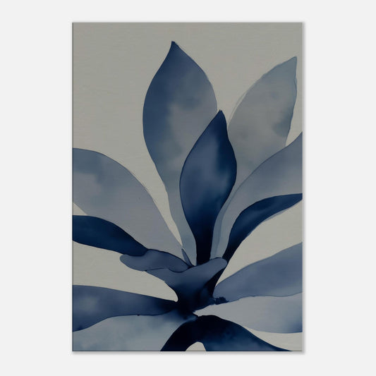 MYSTBIT ART | Blue Leaves No1 Canvas Print Wall Art