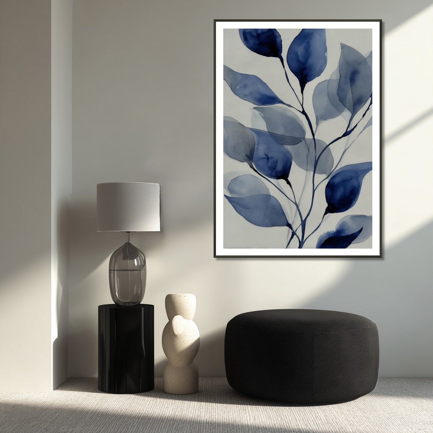 MYSTBIT ART | Blue Leaves No2 Art Print Wall Art