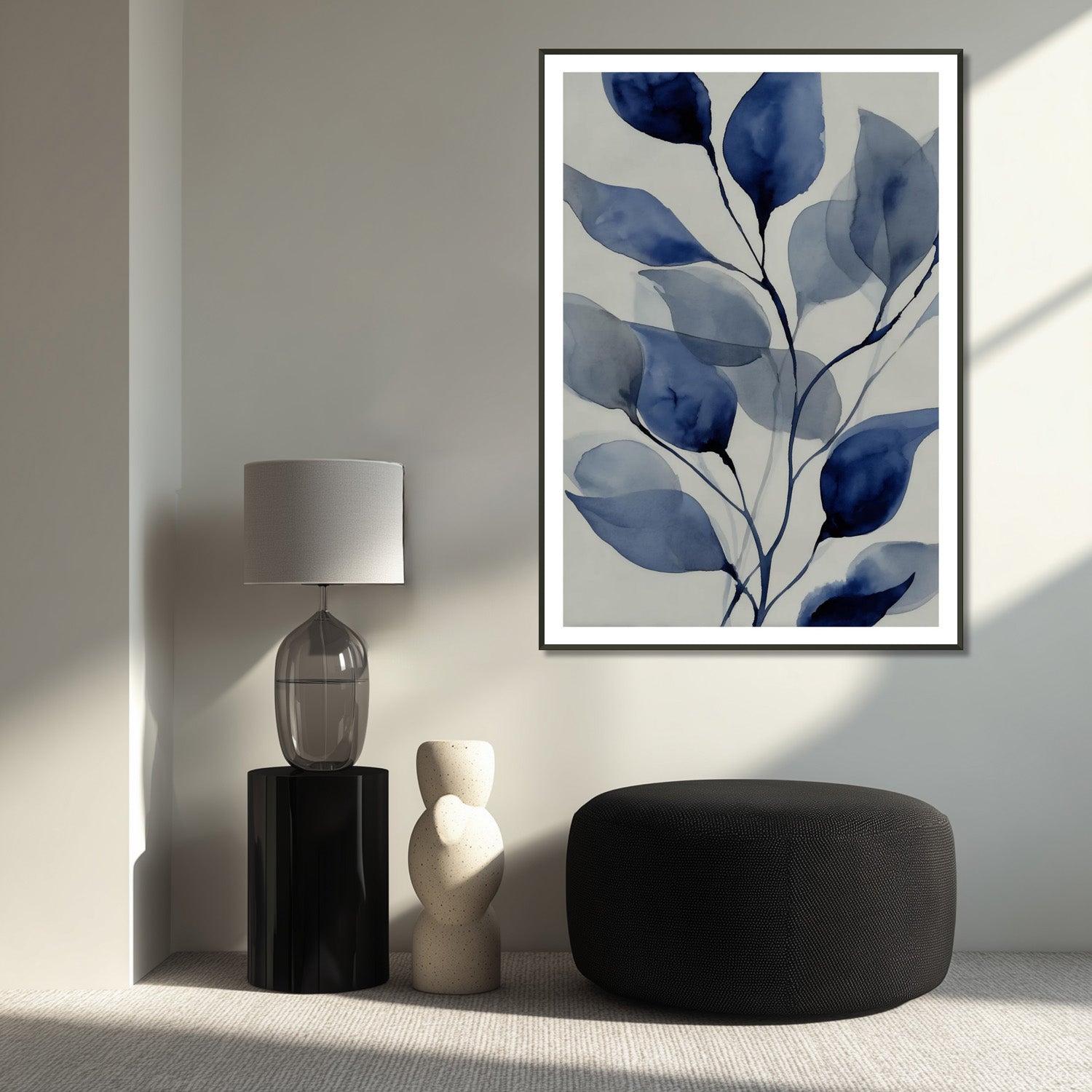 MYSTBIT ART | Blue Leaves No2 Art Print Wall Art