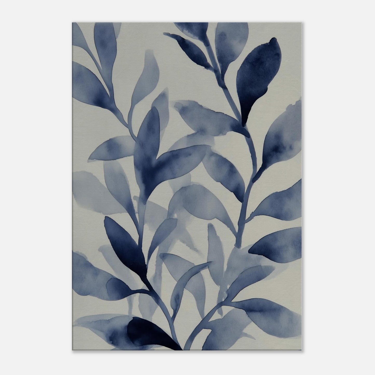 MYSTBIT ART | Blue Leaves No3 Canvas Print Wall Art