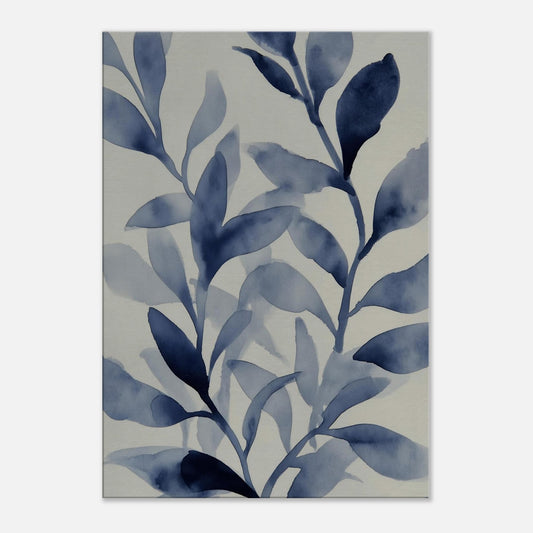 MYSTBIT ART | Blue Leaves No3 Canvas Print Wall Art