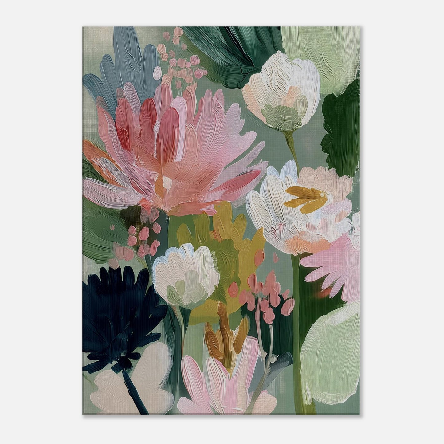 MYSTBIT ART | Bouquet of Flowers No2 Canvas Print Wall Art
