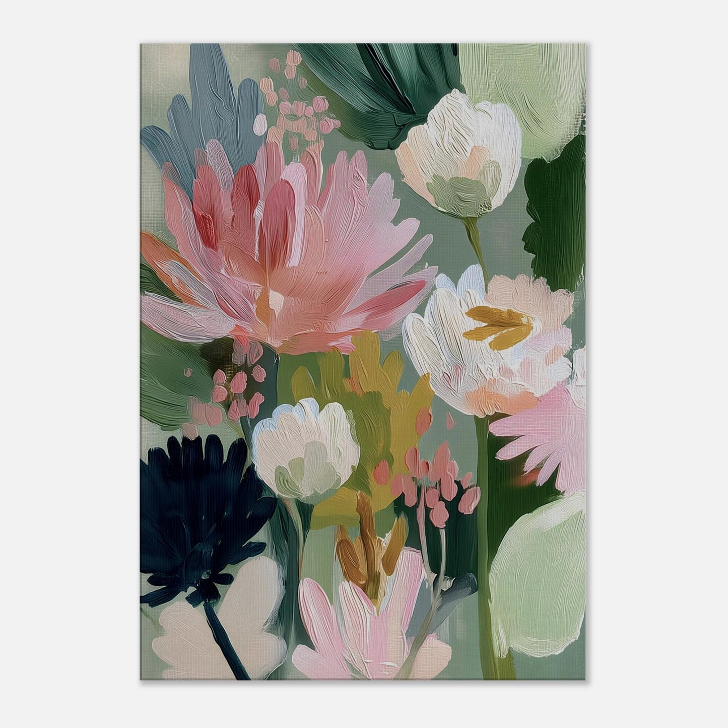 MYSTBIT ART | Bouquet of Flowers No2 Canvas Print Wall Art