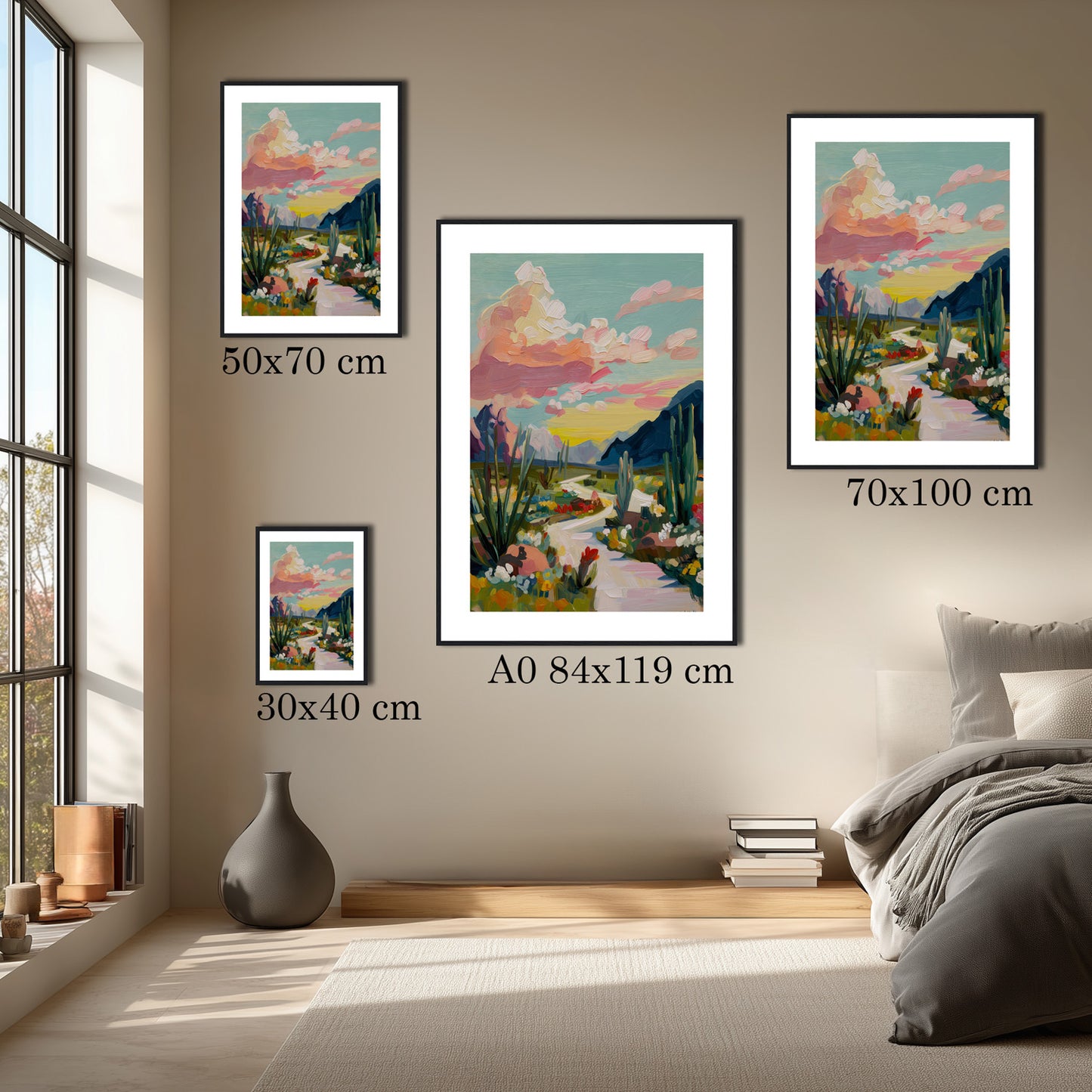 MYSTBIT ART | Cactus Garden Art Print Wall Art