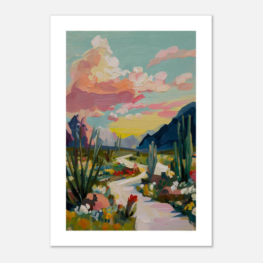 MYSTBIT ART | Cactus Garden Art Print Wall Art