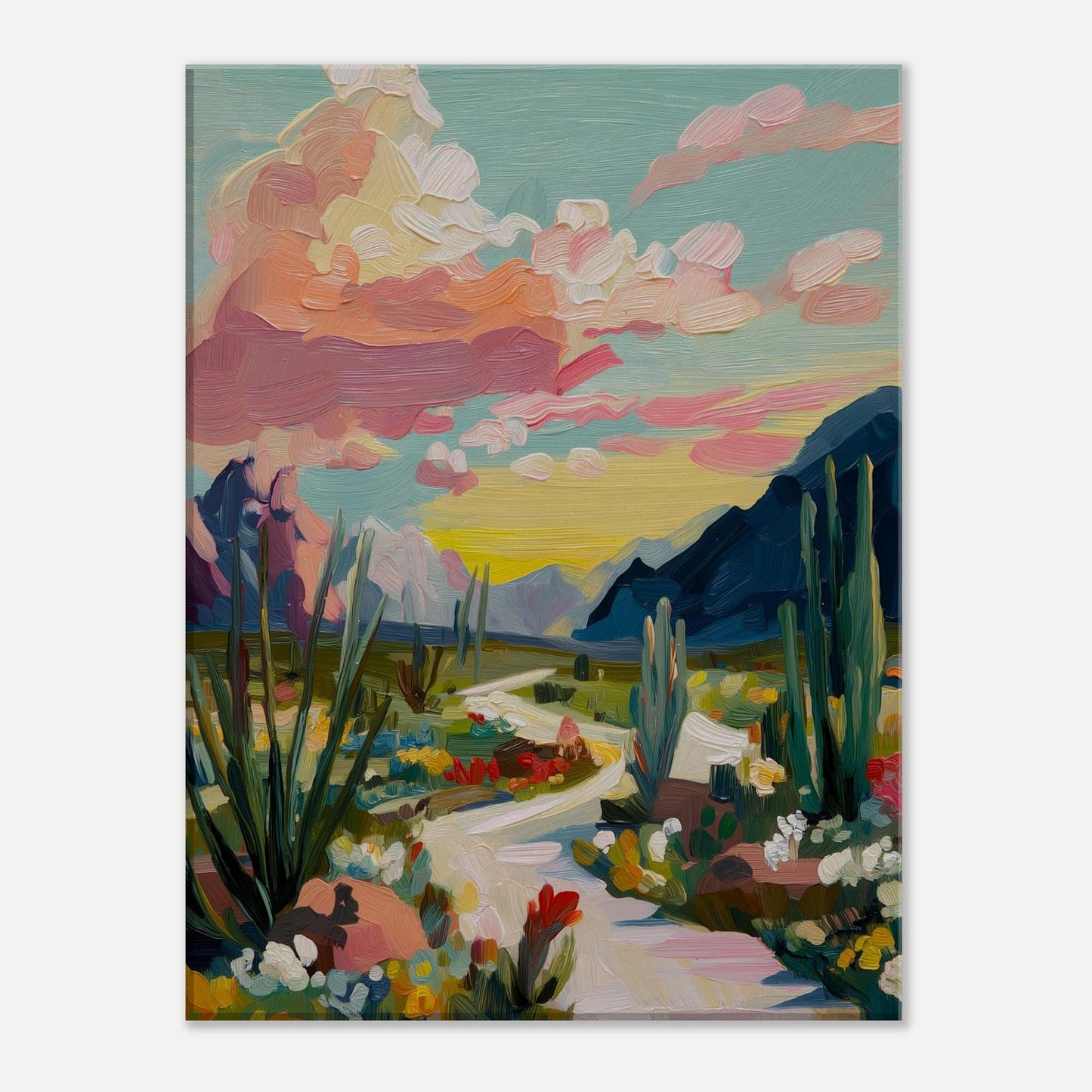 MYSTBIT ART | Cactus Garden Canvas Print Wall Art