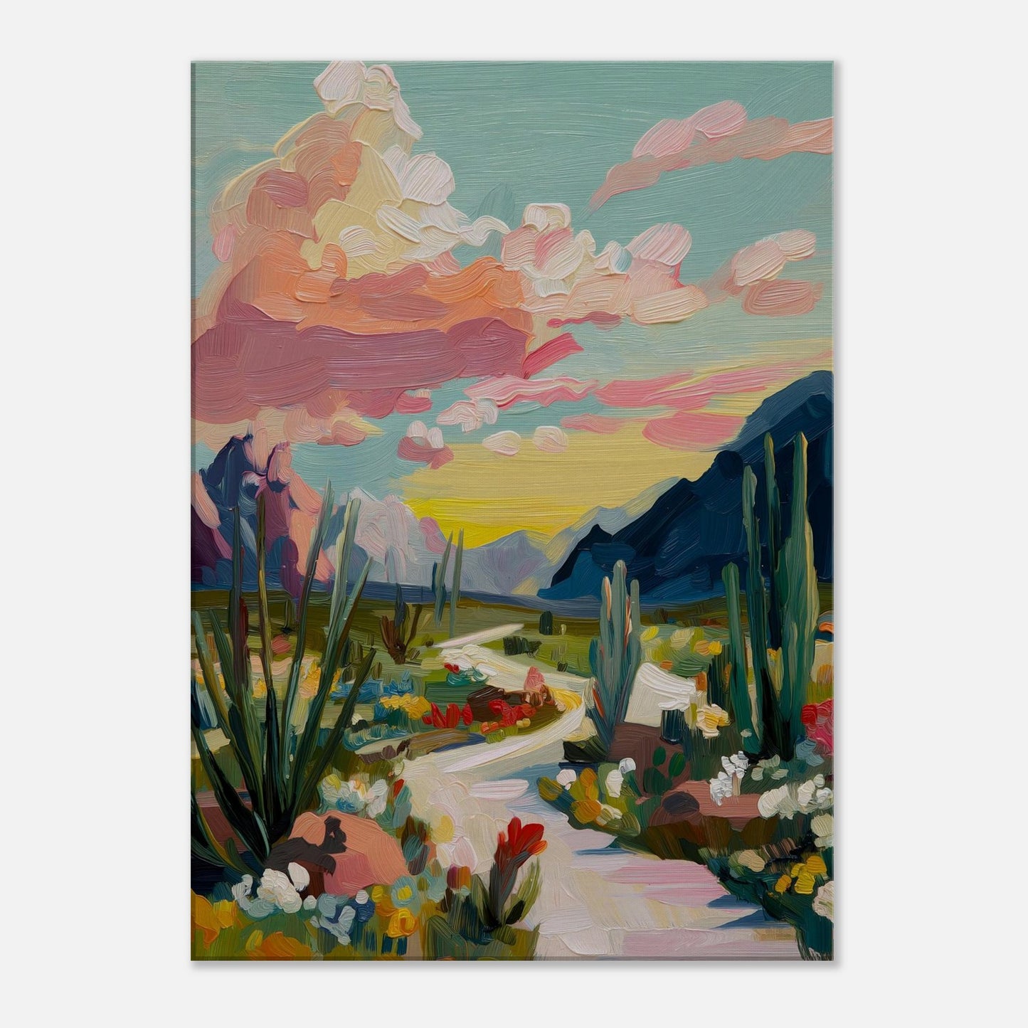 MYSTBIT ART | Cactus Garden Canvas Print Wall Art