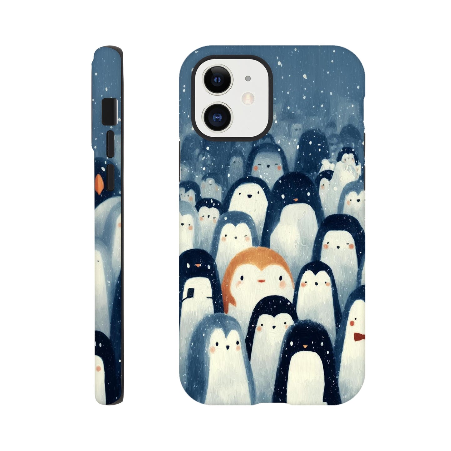 MYSTBIT ART | Chilling Penguin Club iPhone Case-MYSTBIT ART