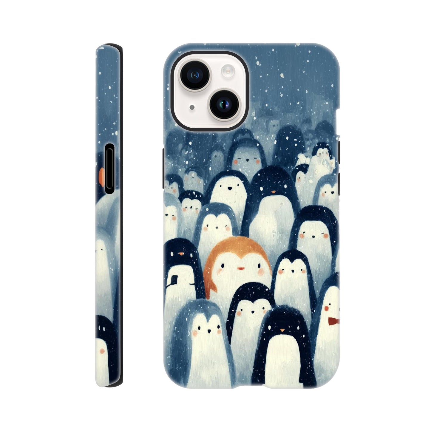 MYSTBIT ART | Chilling Penguin Club iPhone Case-MYSTBIT ART