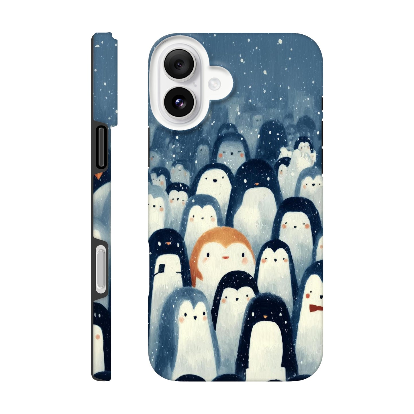 MYSTBIT ART | Chilling Penguin Club iPhone Case-MYSTBIT ART