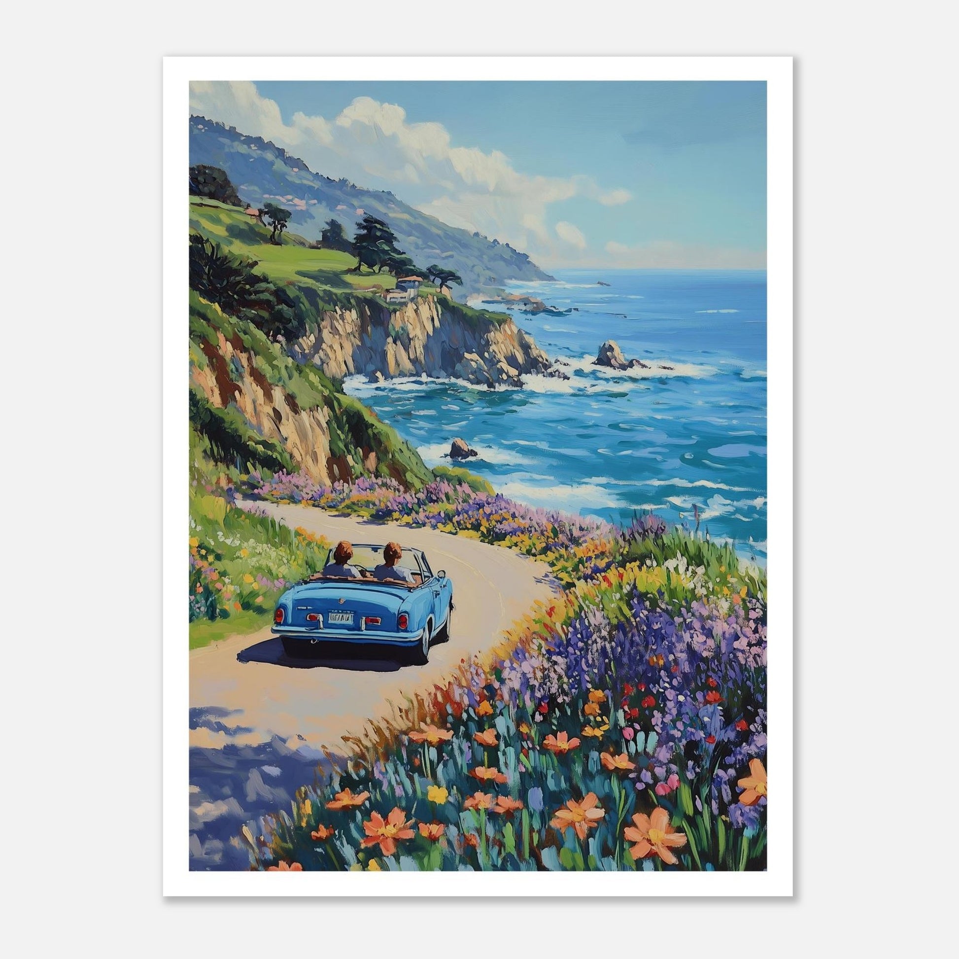 MYSTBIT ART | Coastline Voyage Art Print Wall Art
