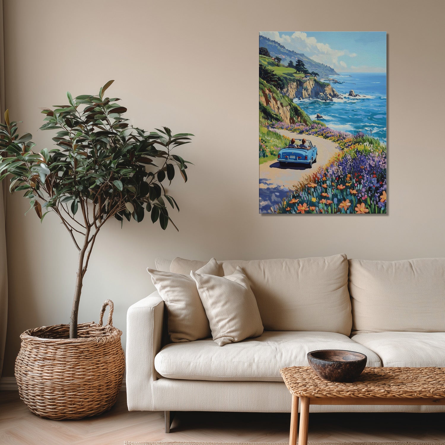 MYSTBIT ART | Coastline Voyage Art Print Wall Art