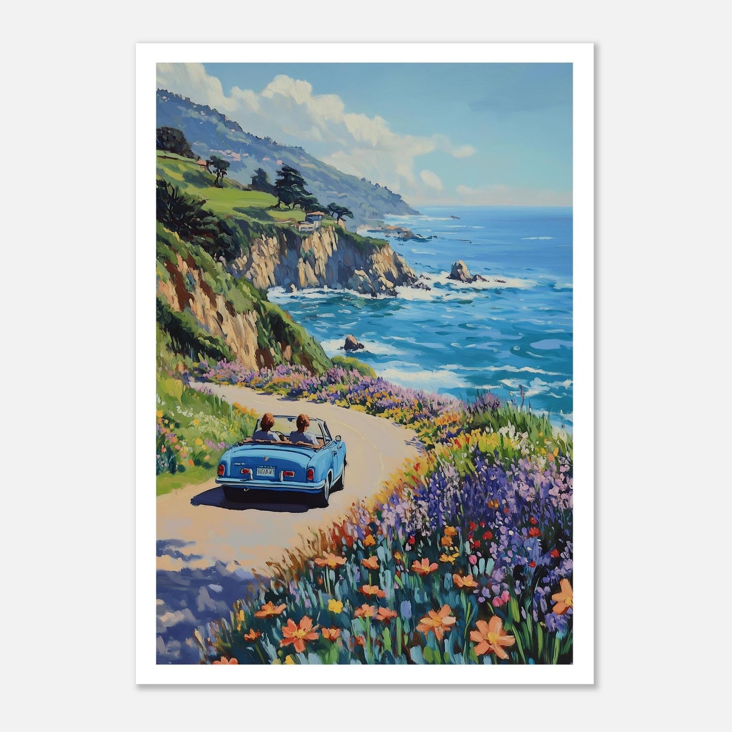 MYSTBIT ART | Coastline Voyage Art Print Wall Art