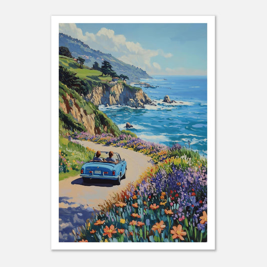 MYSTBIT ART | Coastline Voyage Art Print Wall Art