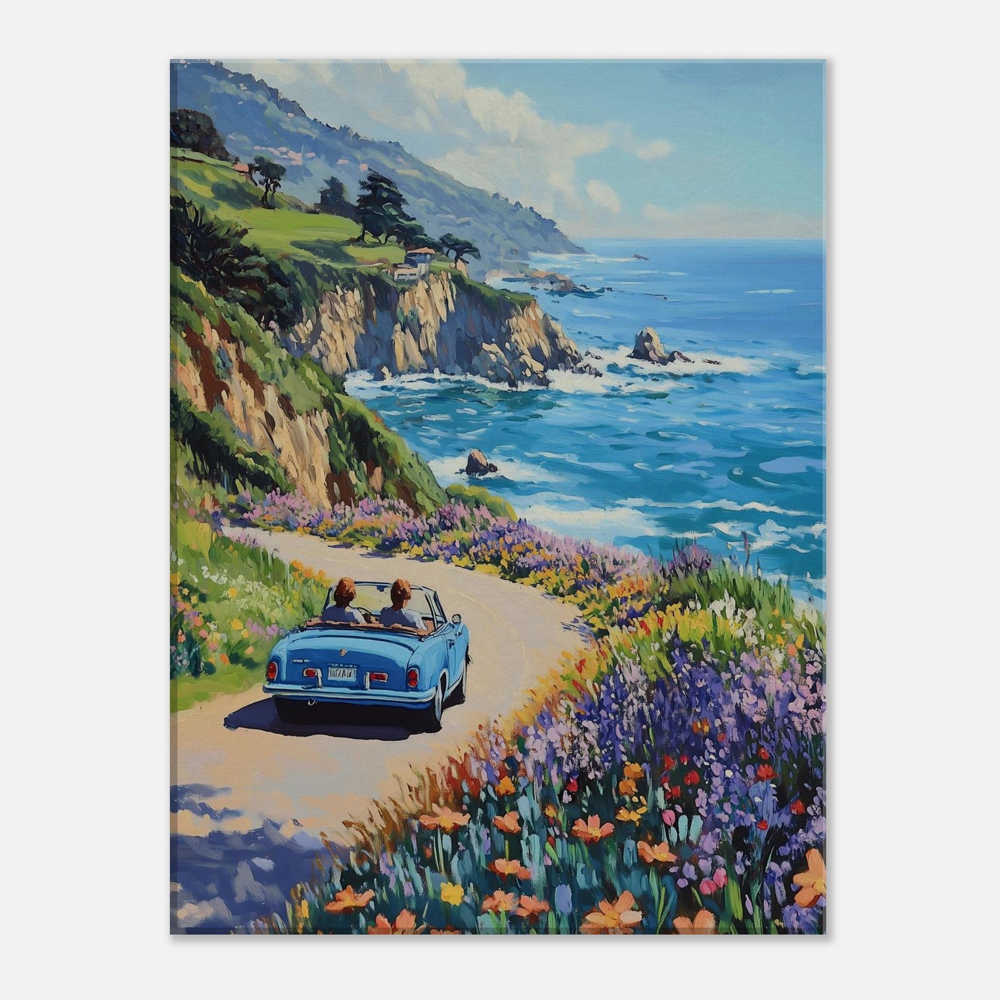 MYSTBIT ART | Coastline Voyage Canvas Print Wall Art