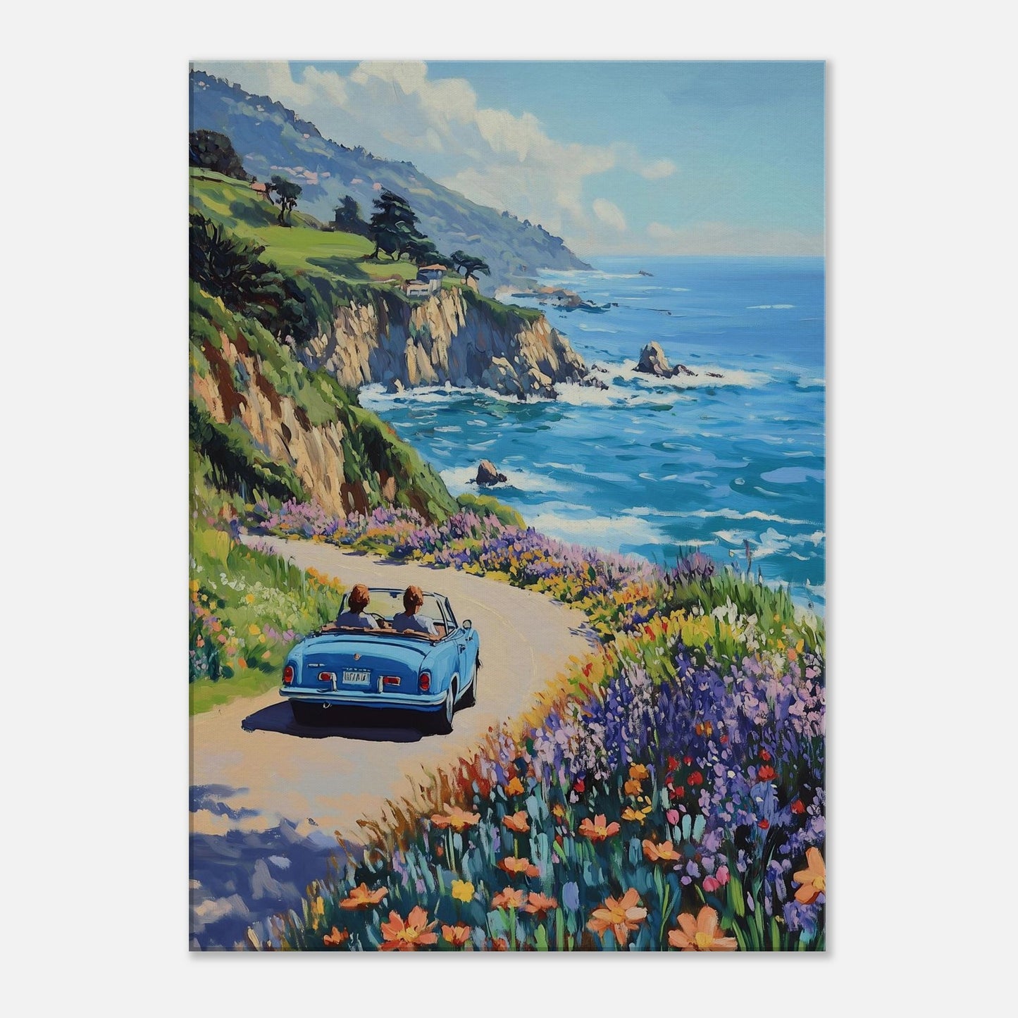 MYSTBIT ART | Coastline Voyage Canvas Print Wall Art