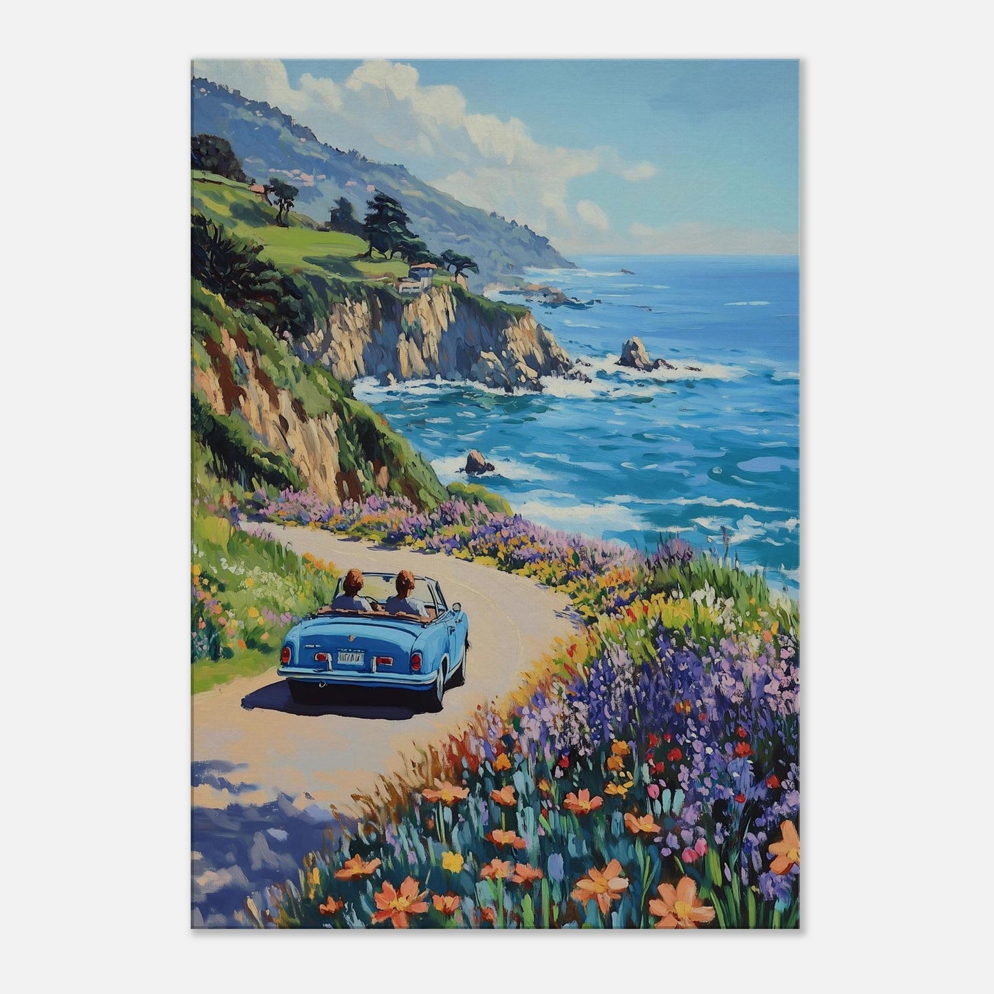 MYSTBIT ART | Coastline Voyage Canvas Print Wall Art