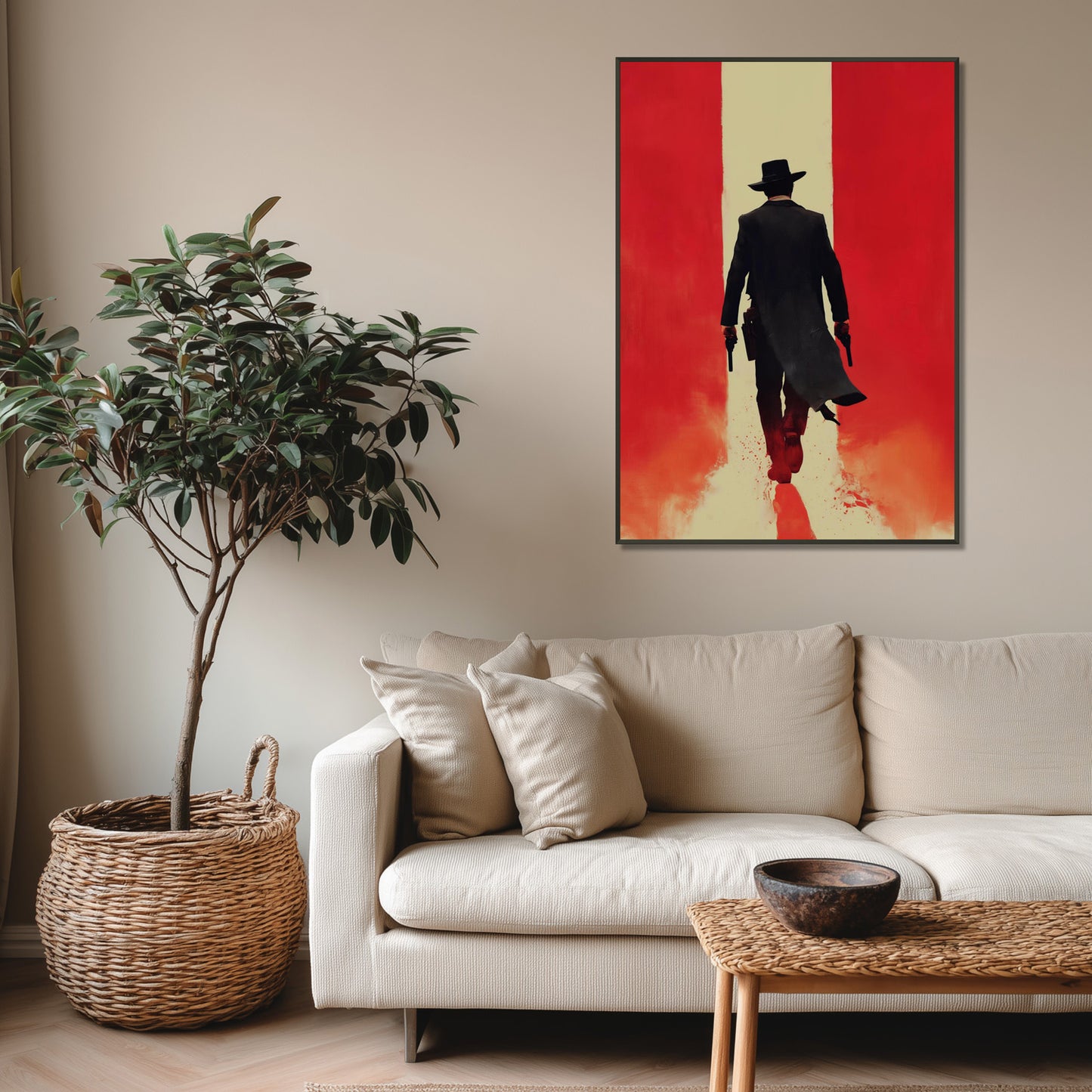 MYSTBIT ART | Crimson Justice Art Print Wall Art