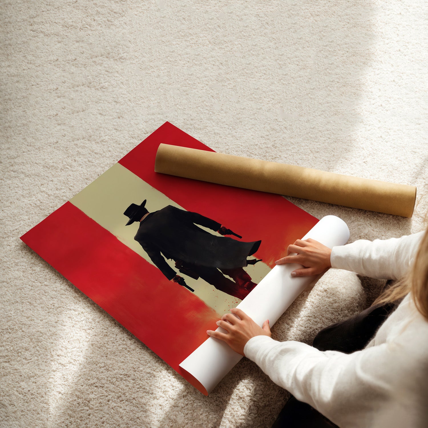 MYSTBIT ART | Crimson Justice Art Print Wall Art