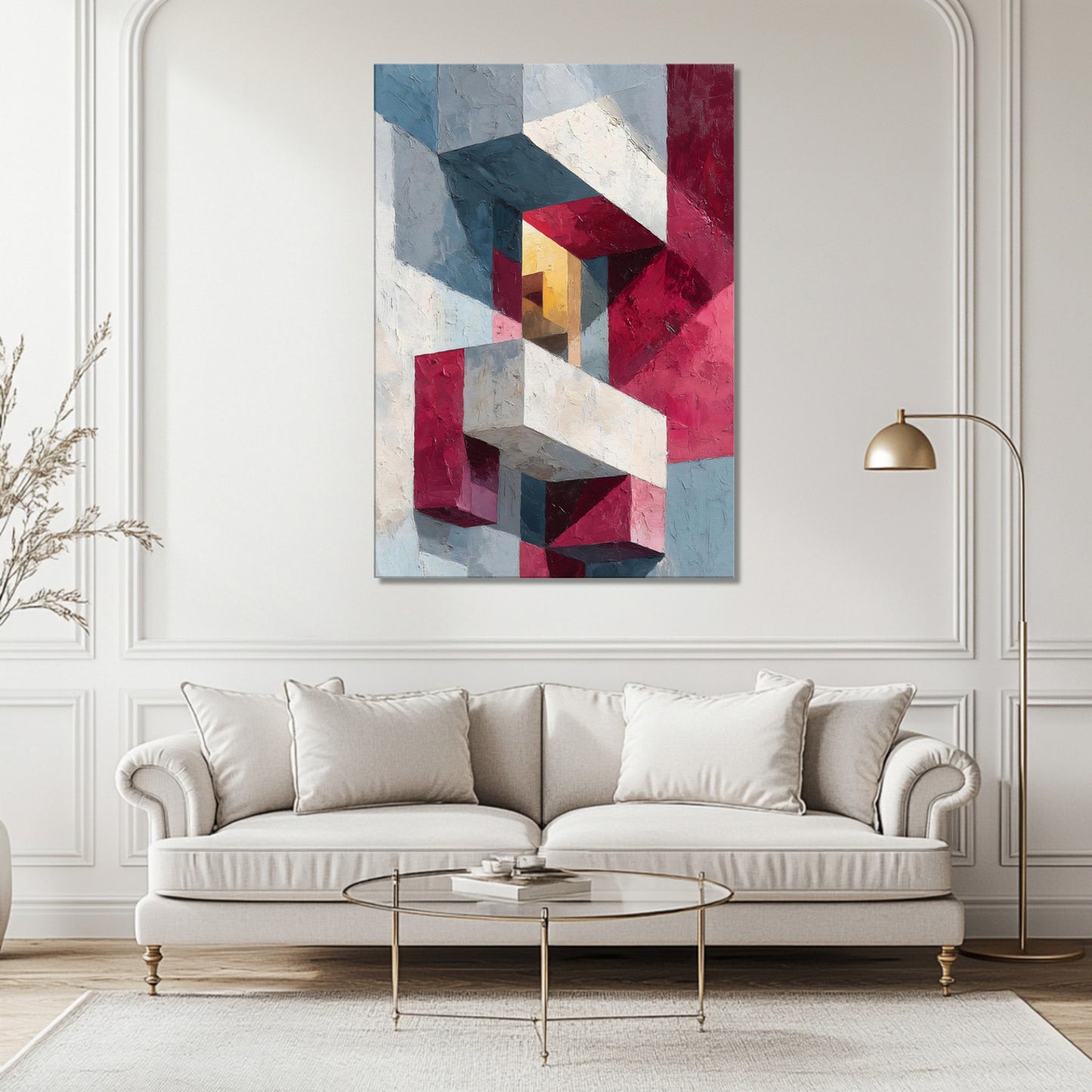 MYSTBIT ART | Echoes of Concrete Canvas Print Wall Art