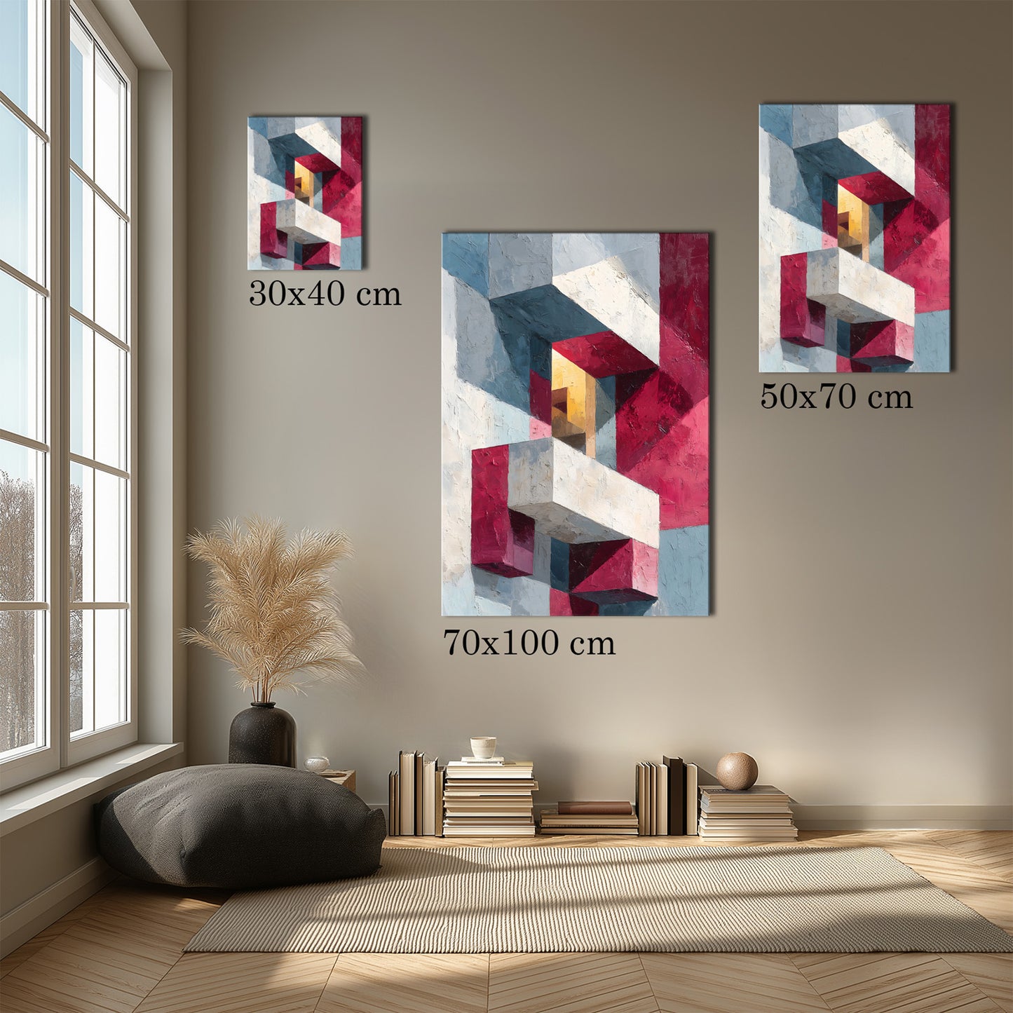 MYSTBIT ART | Echoes of Concrete Canvas Print Wall Art
