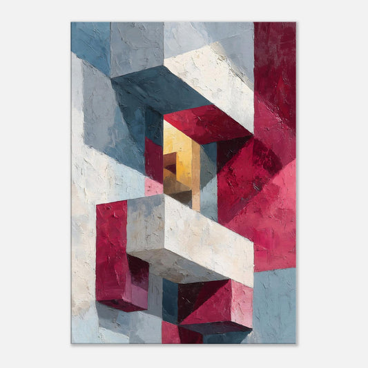 MYSTBIT ART | Echoes of Concrete Canvas Print Wall Art