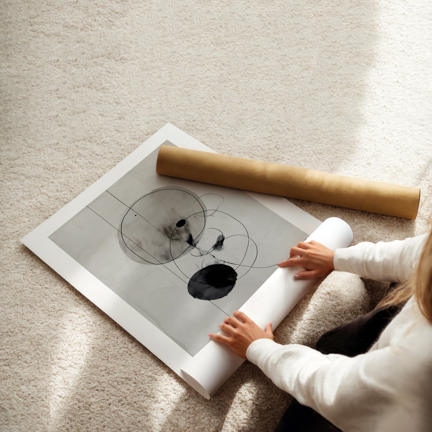 MYSTBIT ART | Floating Tension Art Print Wall Art